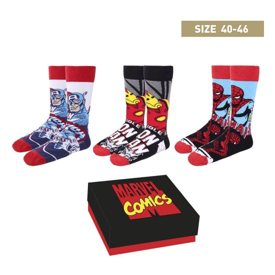 Marvel : Pack de 3 chaussettes Avengers (taille 40-46) Précommande