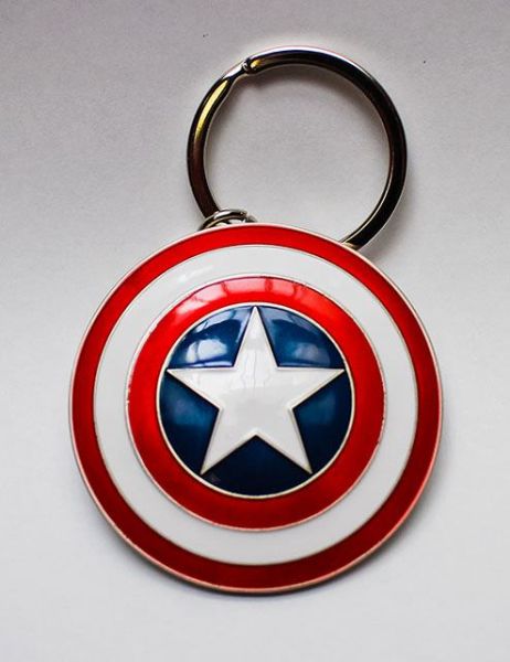 Marvel Comics: Reserva del llavero metálico del escudo del Capitán América