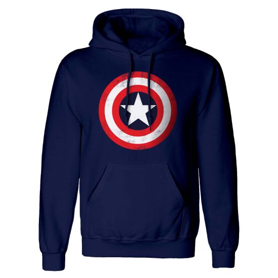 Marvel Comics Capitán América – Escudo (sudadera con capucha)