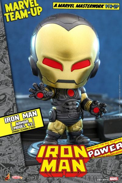 Marvel Comics: Iron Man (Armor Model 42) Cosbaby (S) Mini Figure (10cm) Preorder