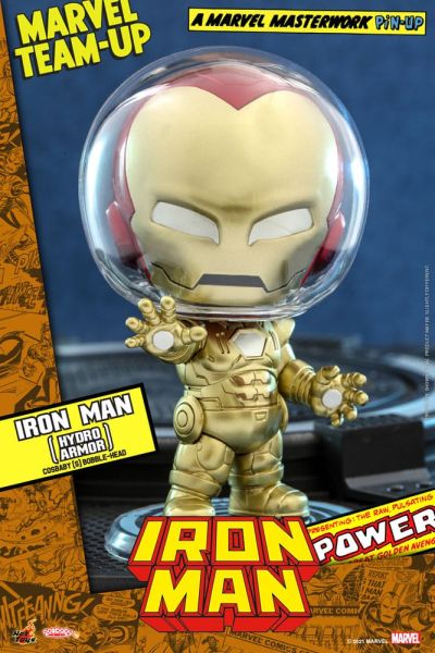 Marvel Comics: Iron Man (Hydro Armor) Cosbaby (S) Mini Figure (10cm) Preorder
