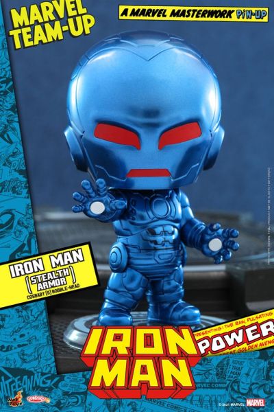 Marvel Comics: Iron Man (Stealth Armor) Cosbaby (S) Mini Figure (10cm) Preorder