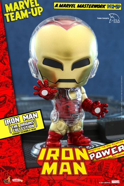 Marvel Comics: Iron Man (The Origins Collection) Cosbaby (S) Mini Figure (10cm) Preorder