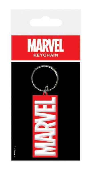 Marvel Comics: Llavero de goma con logotipo (6 cm)
