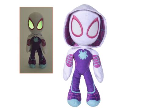 Marvel : Figurine en peluche Ghost Spider qui brille dans les yeux sombres (25 cm)