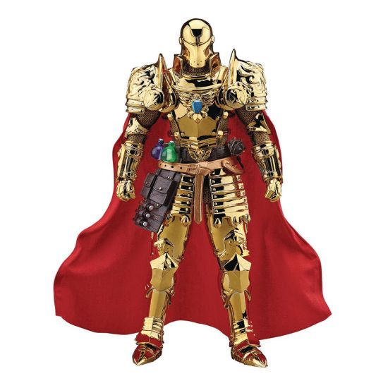 Marvel: Caballero medieval Iron Man Gold Version 1/9 Figura de acción de héroes dinámicos de 8 acciones (20 cm) Reserva
