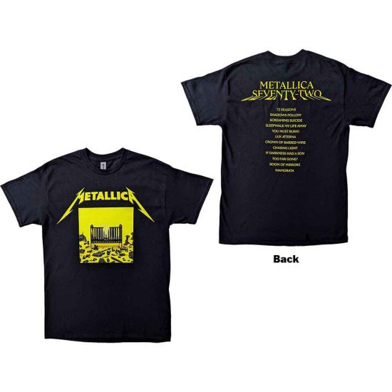 Metallica: 72 Seasons Squared Cover (Back Print) - Black T-Shirt