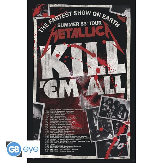 Metallica: Kill'Em All 83 Tour Poster (91.5x61cm) Preorder