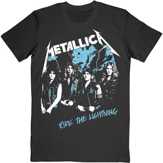 Metallica: Vintage Ride The Lightning - Black T-Shirt