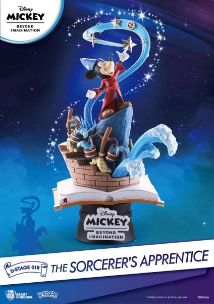 Mickey: The Sorcerer's Apprentice Beyond Imagination D-Stage PVC Diorama (15cm) Preorder