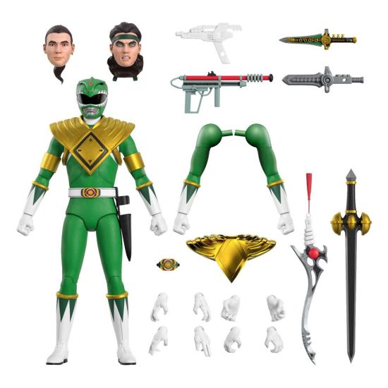 Mighty Morphin Power Rangers: Figura de acción Green Ranger Ultimates (18 cm) Reserva