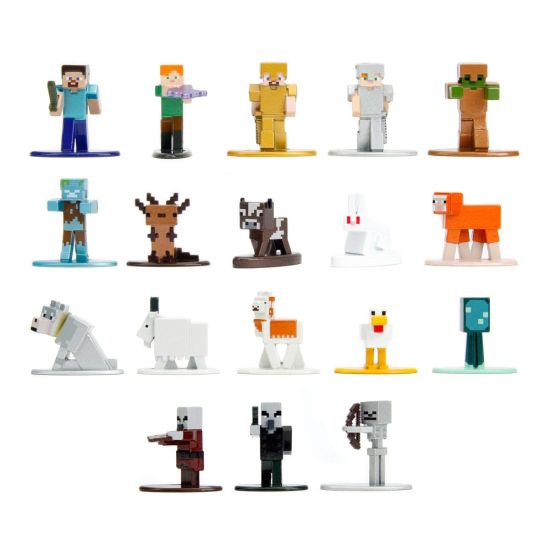 Minecraft: Nano Metalfigs Diecast Mini Figures 18-Pack Wave 10 (4cm)