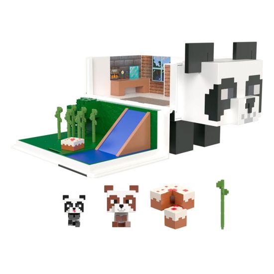Minecraft : Coffret de jeu Panda Playhouse Mob Head Minis