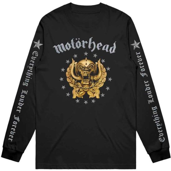 Motorhead: Everything Louder Forever (Sleeve Print) - Black Long Sleeve T-Shirt