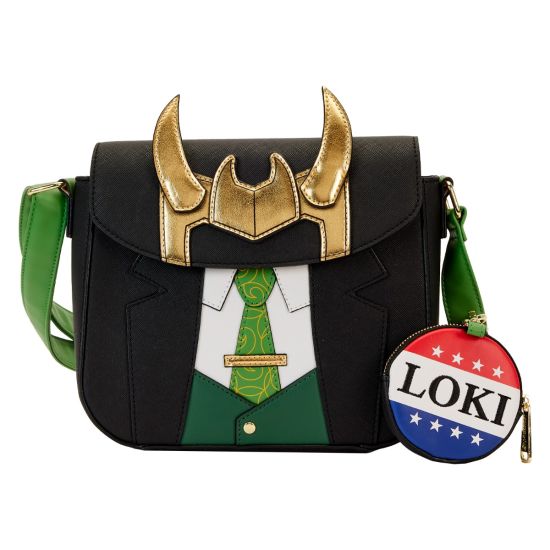 Loungefly Marvel: Loki For President Cosplay Crossbody Bag