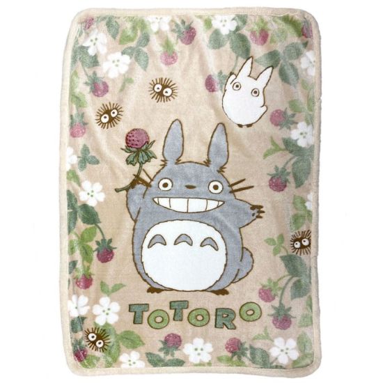 My Neighbor Totoro: Totoro Fluffy Blanket Rapsberry (100cm x 140cm) Preorder