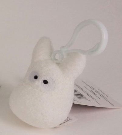 Mon voisin Totoro : Clip pour sac à dos en peluche Totoro (Blanc) 6 cm
