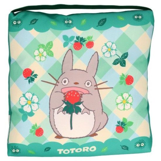 Mein Nachbar Totoro: Totoro & Erdbeeren Kissen (30 cm x 30 cm x 5 cm) Vorbestellung