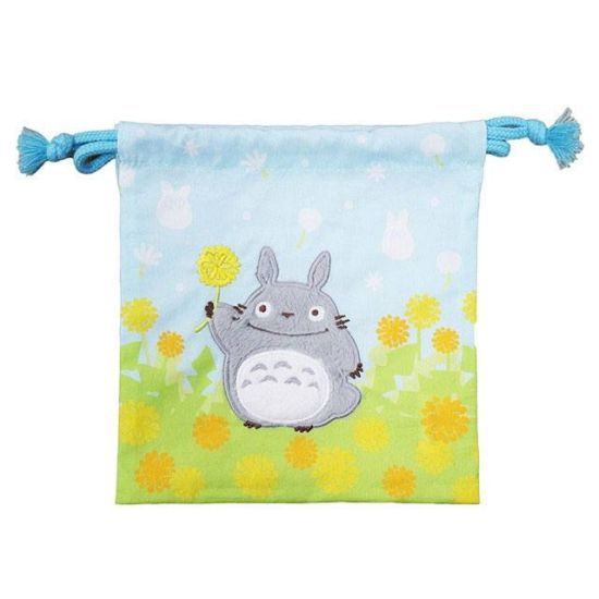 Mon voisin Totoro : Sac de rangement pour linge Totoro avec fleurs (20 x 19 cm) Précommande