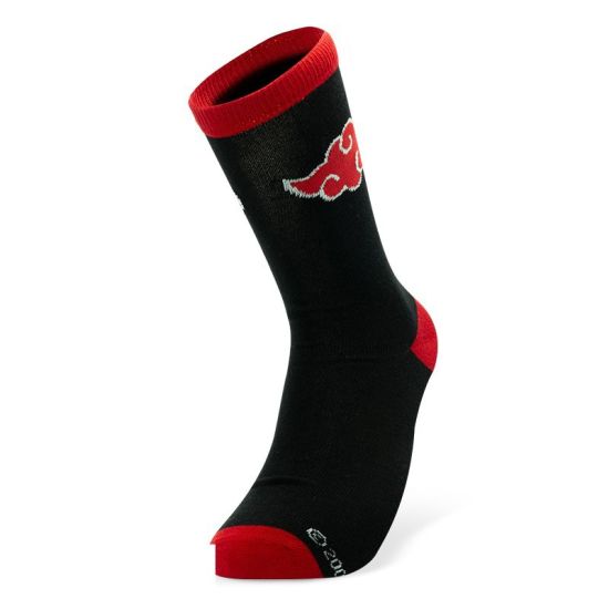 Naruto: Akatsuki One Size Socken – Schwarz & Rot Vorbestellung