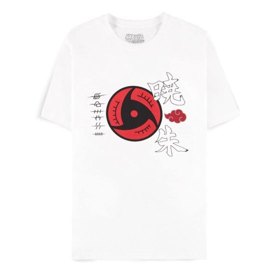 Naruto Shippuden: Akatsuki Symbols camiseta blanca