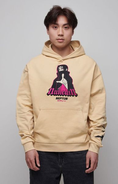 Naruto Shippuden: Hooded Sweater Graphic Beige