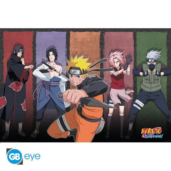 Naruto Shippuden: Naruto y sus aliados Póster (91.5x61 cm) Reserva