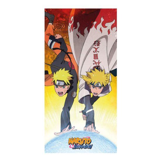 Naruto Shippuden: Toalla Premium Naruto y Minato (70 cm x 140 cm)