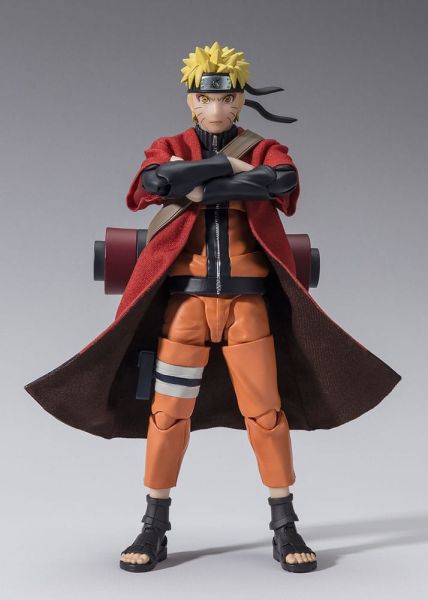 Naruto Shippuden : Figurine d'action Naruto Uzumaki (Mode Sage) SH Figuarts - Sauveur de Konoha (15 cm) Précommande
