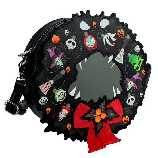Loungefly Nightmare Before Christmas: Figural Wreath Crossbody Bag