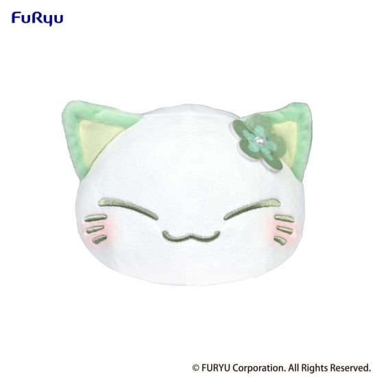 Nemuneko: Green Cat Plush Figure (18cm) Preorder