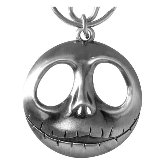Nightmare before Christmas: Jack Head with Bow Metal Keychain Preorder