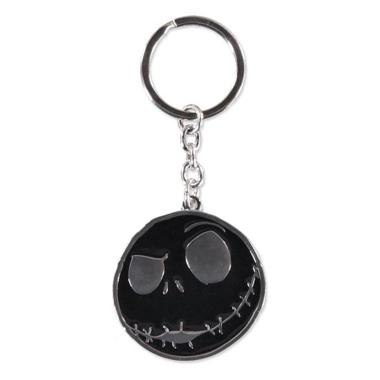 Nightmare Before Christmas: Jack Skellington's Face Metal Keychain Preorder