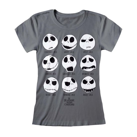 Nightmare Before Christmas: Many Faces Of Jack (Fitted T-Shirt)
