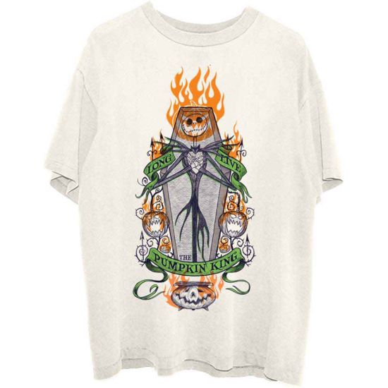 Nightmare Before Christmas: Orange Flames Pumpkin King T-Shirt