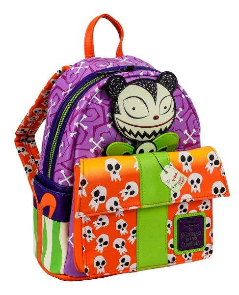 Loungefly Nightmare Before Christmas: Scary Teddy Present Mini Backpack