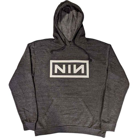 Nine Inch Nails: Classic Logo - Charcoal Grey Pullover Hoodie