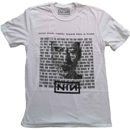 Nine Inch Nails: Head Like A Hole - White T-Shirt