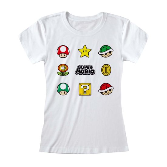 Nintendo Super Mario : Objets (T-shirt ajusté)