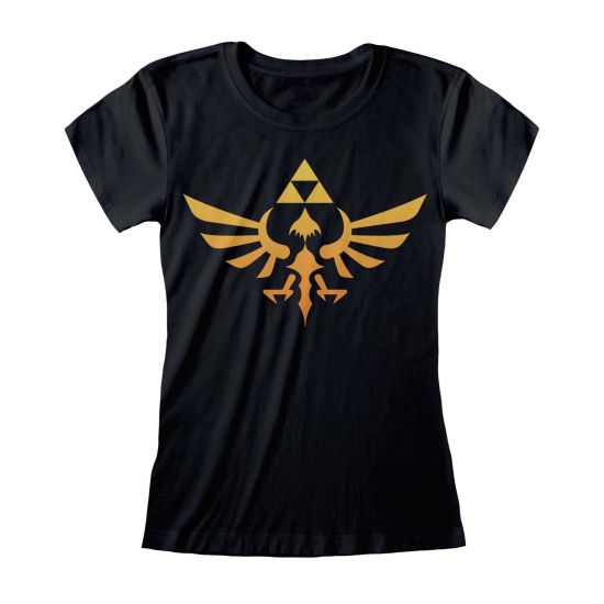 Nintendo Legend Of Zelda: Logotipo de Hyrule Camiseta entallada