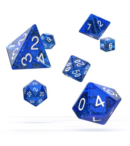 Oakie Doakie Dice: Speckled Blue RPG Set (7) Preorder
