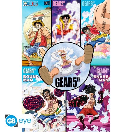 One Piece: Gears history Poster (91.5x61cm) Preorder
