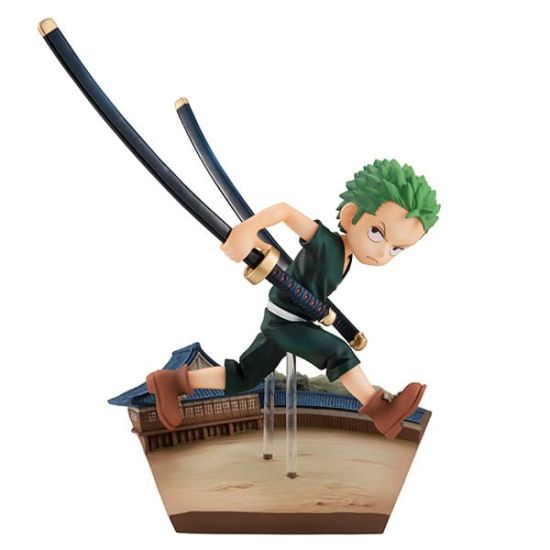 One Piece : Statue en PVC de la série Roronoa Zoro GEM Run ! Courir! Courir! (14 cm)