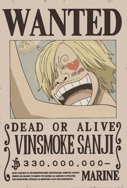One Piece: Lámpara de pared LED Sanji Wanted (30 cm) Reserva