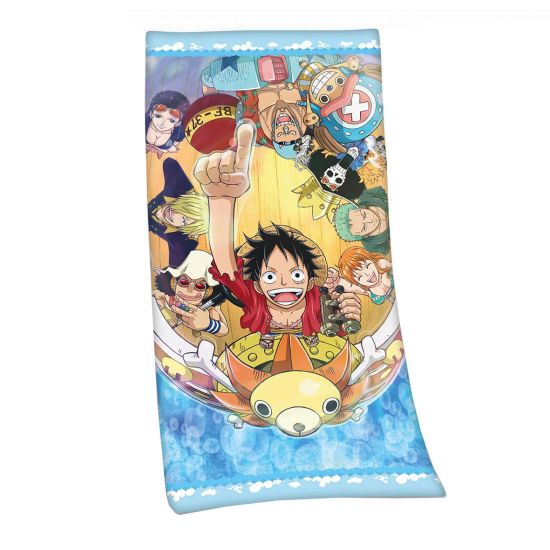 One Piece: Strohhut-Piraten-Velourshandtuch (75 x 150 cm) vorbestellen