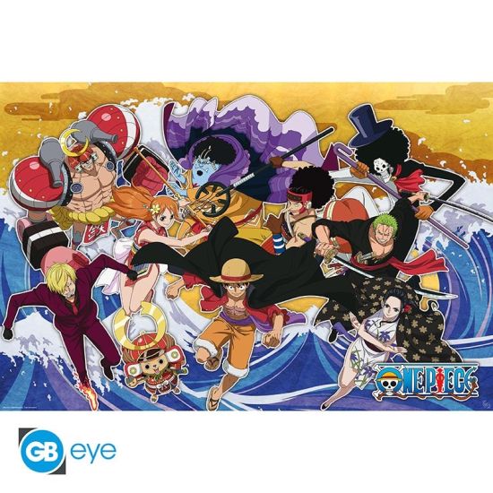Póster One Piece: La tripulación en el país de Wano (91.5 x 61 cm) Reserva