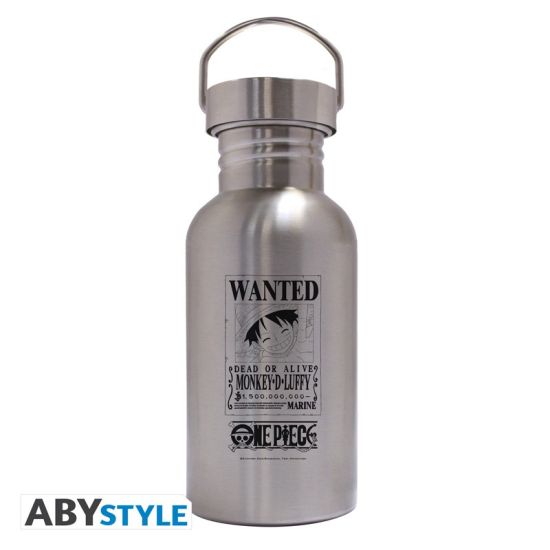 One Piece: Wanted 500ml Canteen Stainless Steel Bottle Preorder
