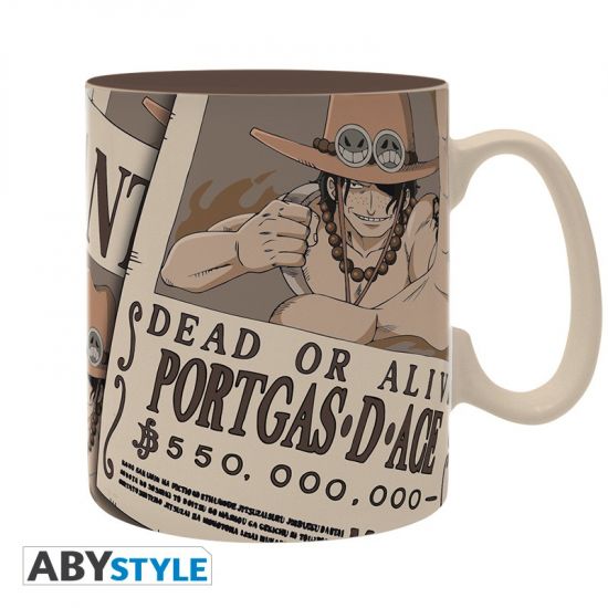 One Piece: Wanted Ace Large Mug