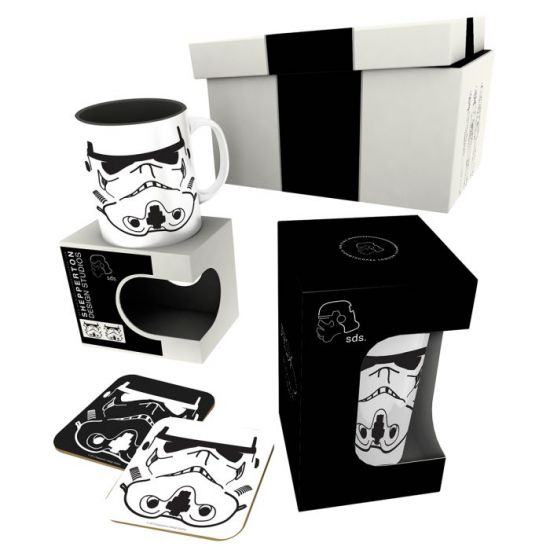 Original Stormtrooper: Tasse, 400-ml-Glas und 2 Untersetzer in sammelbarer Geschenkbox