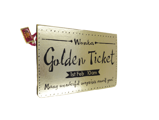 Charlie and the Chocolate Factory: Golden Ticket A5 PU Notebook